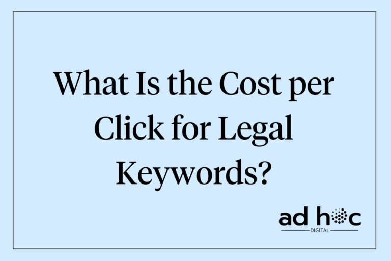 What Is the Cost per Click for Legal Keywords?